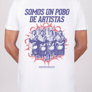 Camisola Somos Un Pobo De Artistas Branca